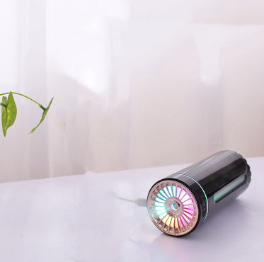 CAR Wireless Air Humidifier Colorful Lights Mute Ultrasonic USB Fogger Diffuser Purifier 800mAh Rechargeabl