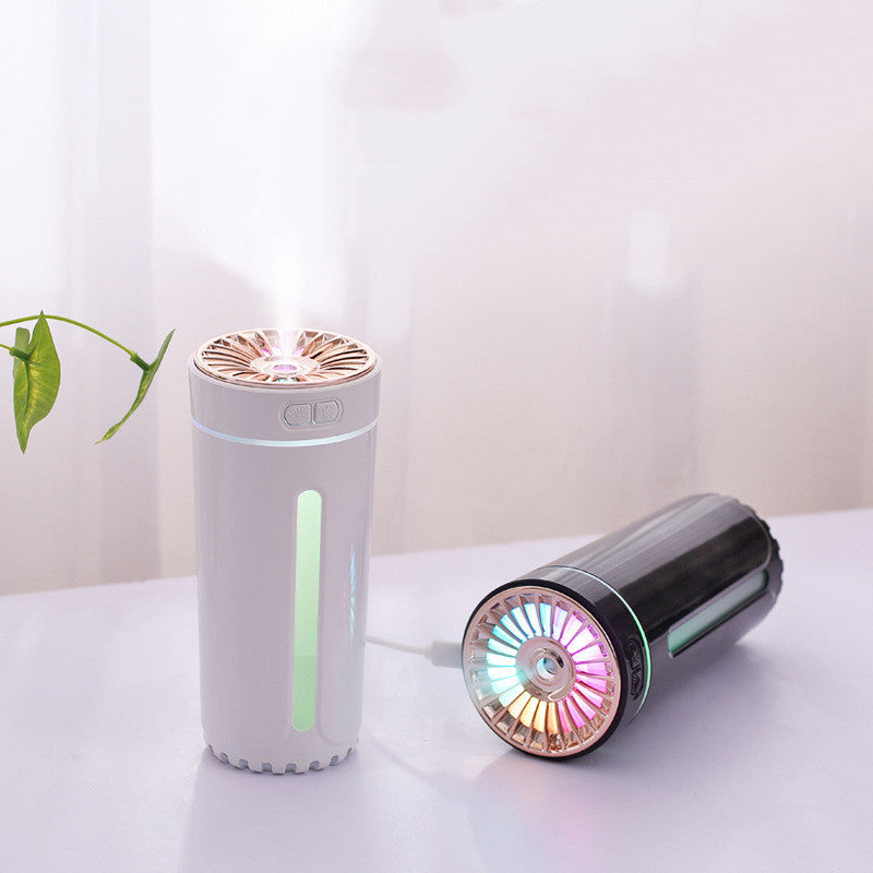 CAR Wireless Air Humidifier Colorful Lights Mute Ultrasonic USB Fogger Diffuser Purifier 800mAh Rechargeabl