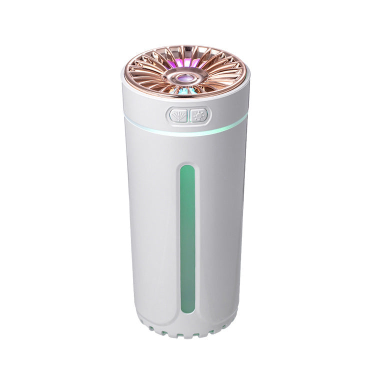 CAR Wireless Air Humidifier Colorful Lights Mute Ultrasonic USB Fogger Diffuser Purifier 800mAh Rechargeabl