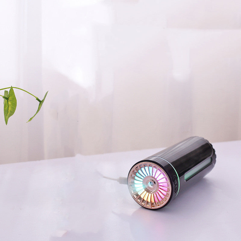 CAR Wireless Air Humidifier Colorful Lights Mute Ultrasonic USB Fogger Diffuser Purifier 800mAh Rechargeabl