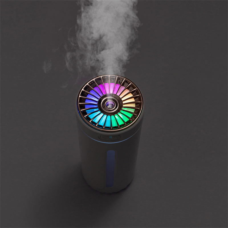CAR Wireless Air Humidifier Colorful Lights Mute Ultrasonic USB Fogger Diffuser Purifier 800mAh Rechargeabl